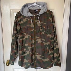 Camo Print Hoodie Size 10